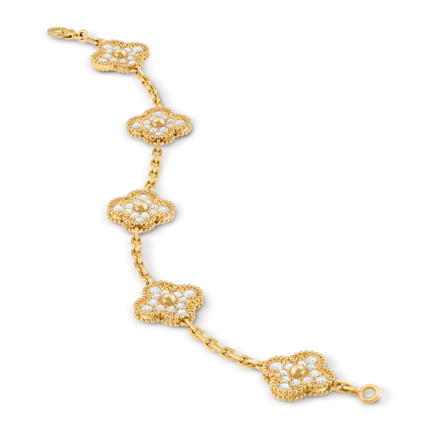 MC PAVE Bracelet in 18k Yellow Gold HK Setting