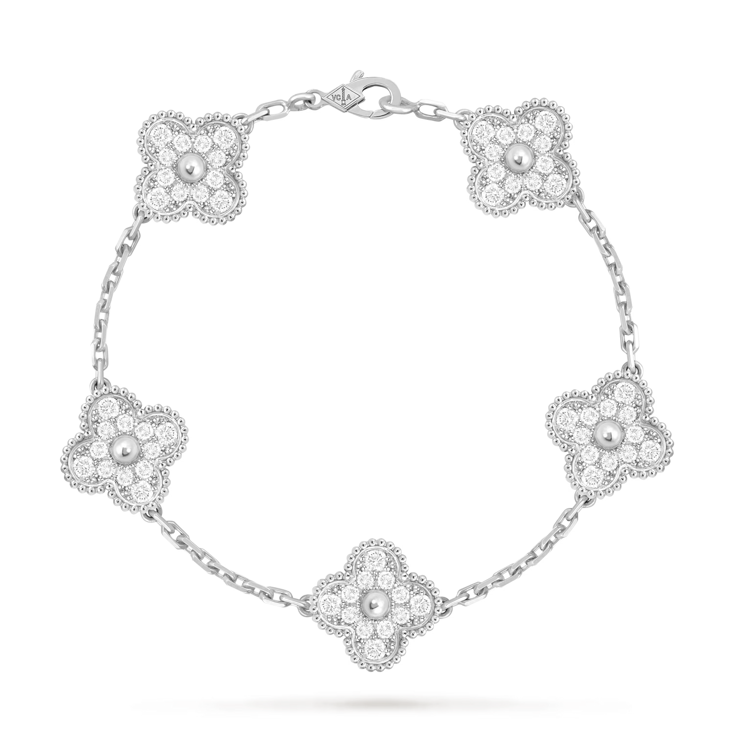 MC PAVE Bracelet in 18k HK White Gold Setting