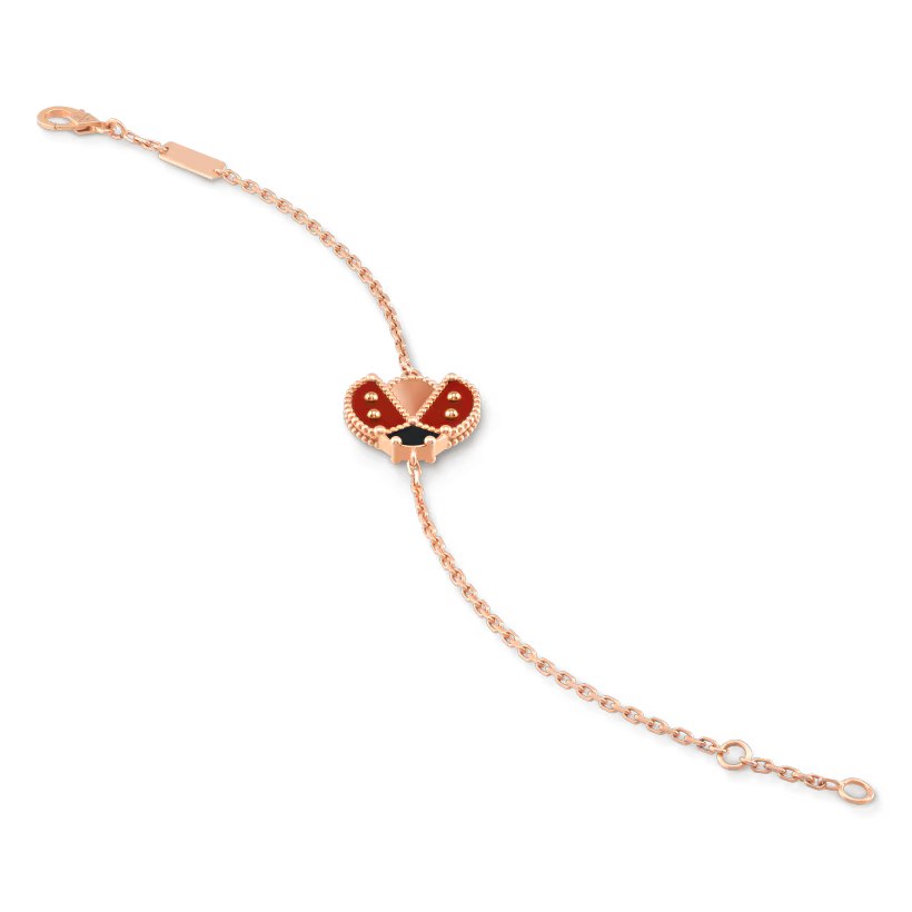 MC Clover Lucky Spring 1-motif Bracelet in 18k Rose Gold HK Setting